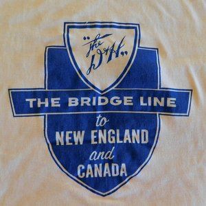 Rail Scene Delaware & Hudson Railroad T-Shirt, Size Large